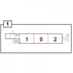 3 positions spool control locked center spring